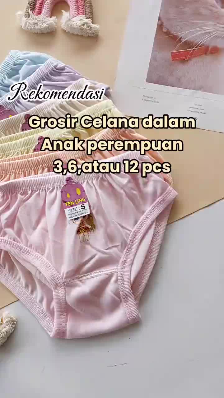 [ Promo]  HEMAT 12 PCS Celana Dalam Anak Perempuan DIM DIM / Grosir CD anak Wanita Murah Fashion