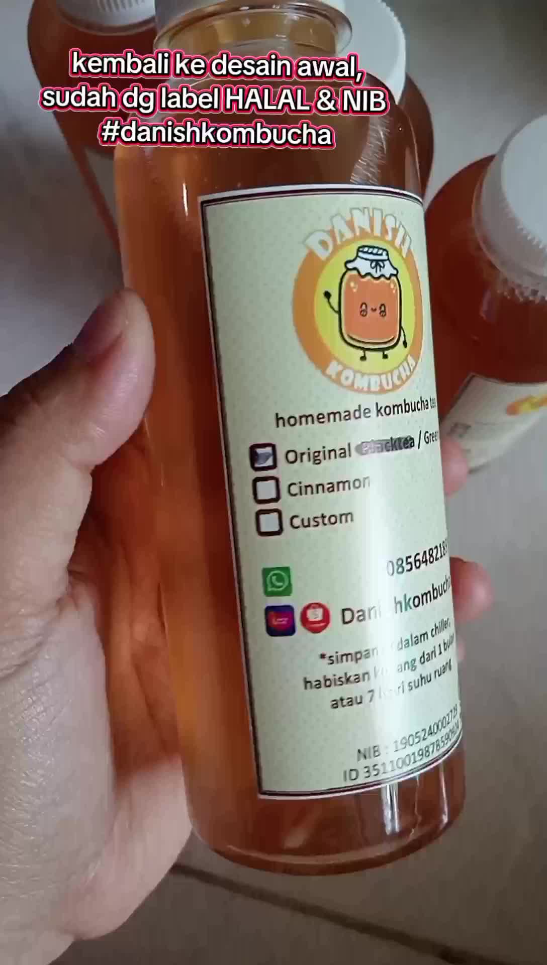 teh kombucha ECER 250ml siap minum Tea