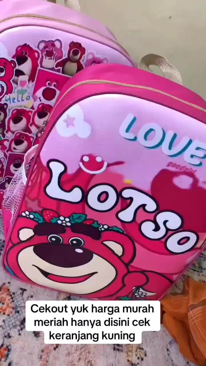 Tas Ransel Anak Lotso/Tas Sekolah Anak Terbaru/Tas Sekolah gambar LOTSO Viral Backpack Fashion