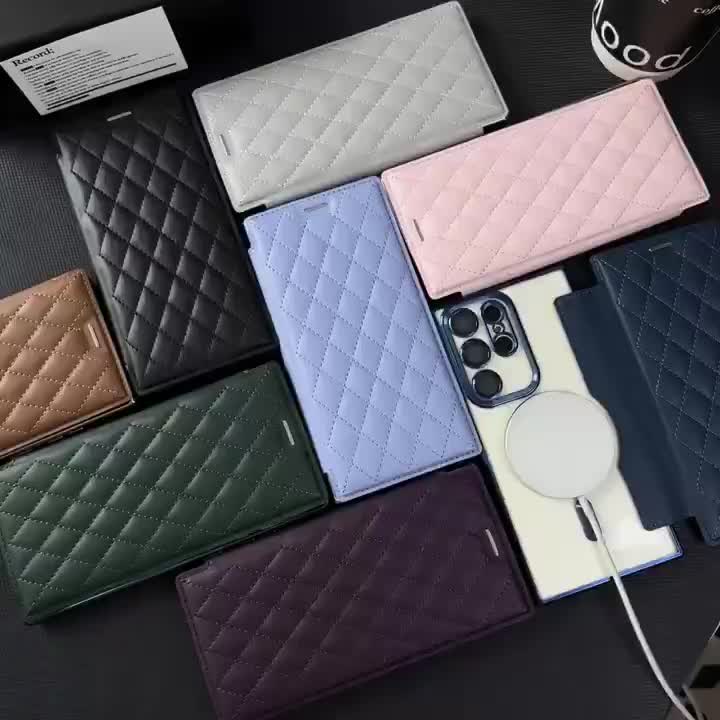 Bunso FENNA Flip Case untuk SAM S25 Ultra Edge Plus FE S24 S23 S22 S21 A17 A56 A36 A26 A55 5G Diamond Leather Kulit Wallet Slot Kartu Dompet Magnetic Cover Full Protection Casing Mewah S25Ultra S25FE S25Edge S25Plus S24Ultra S24FE S23Ultra S23FE S22Ultra