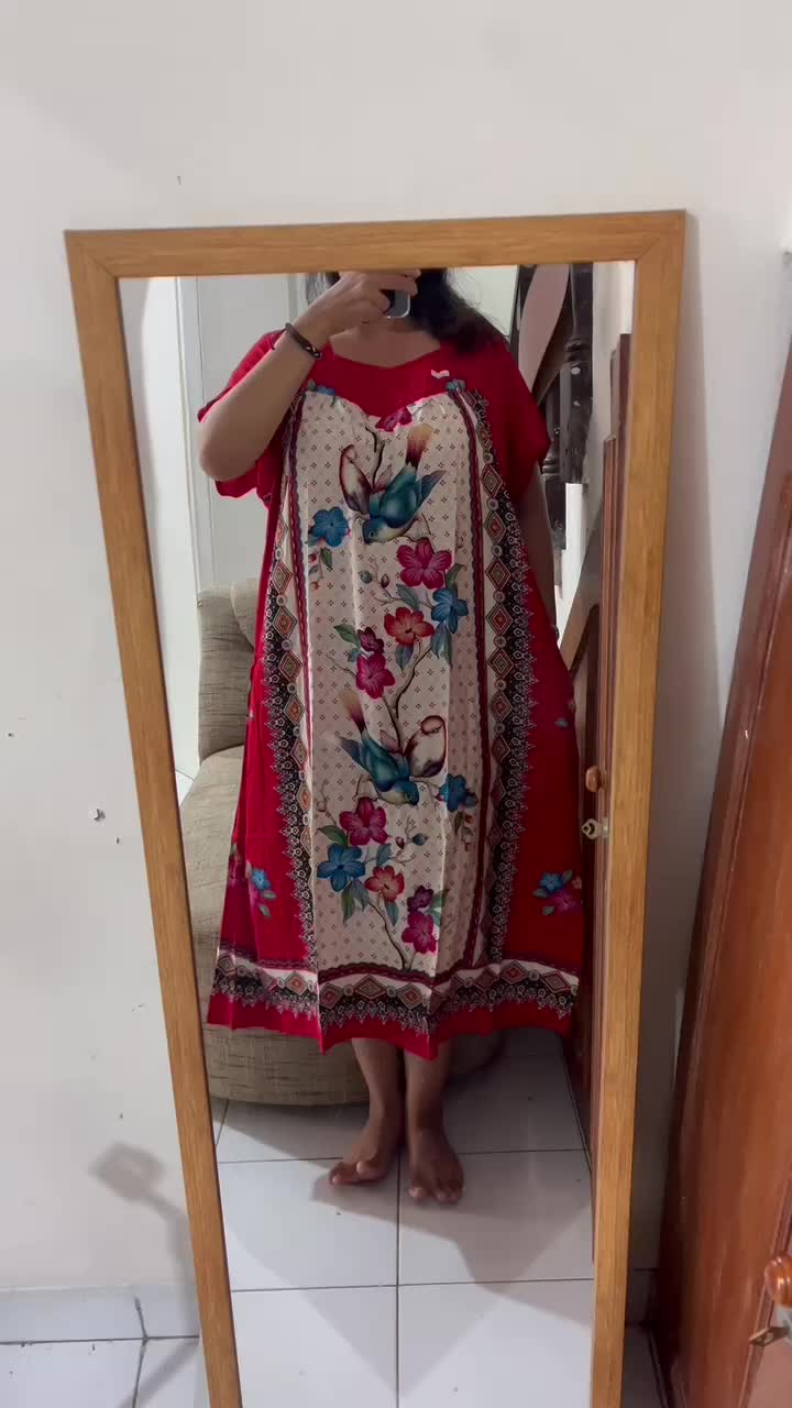 DASTER SIKAK DIPAKEMAMA MOTIF PUTIH BURUNG LD MAKSIMAL  125 CM [DPKMM]