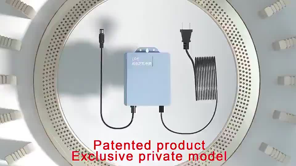 12V Sumber Daya Tak Terputus UPS Kehidupan Baterai Kamera Pemantauan Luar Ruangan Kecil 3M