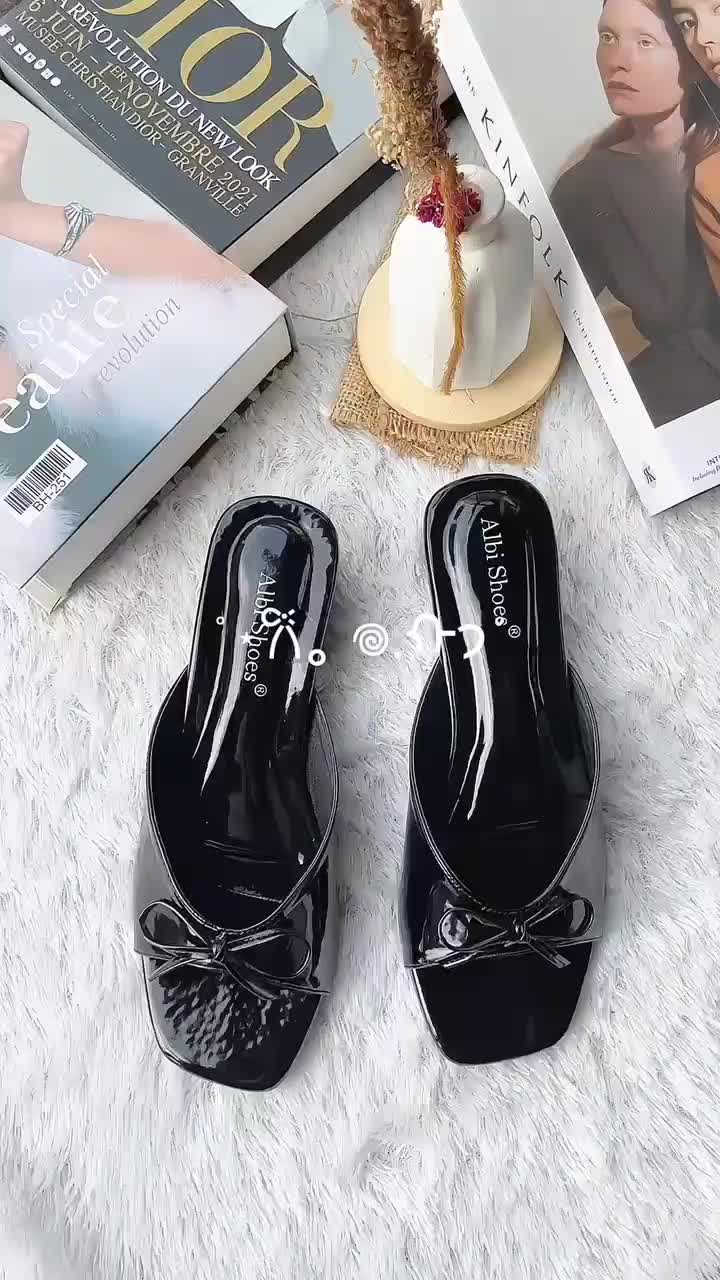 A21T sandal heels wanita 3cm terbaru big size 37-43