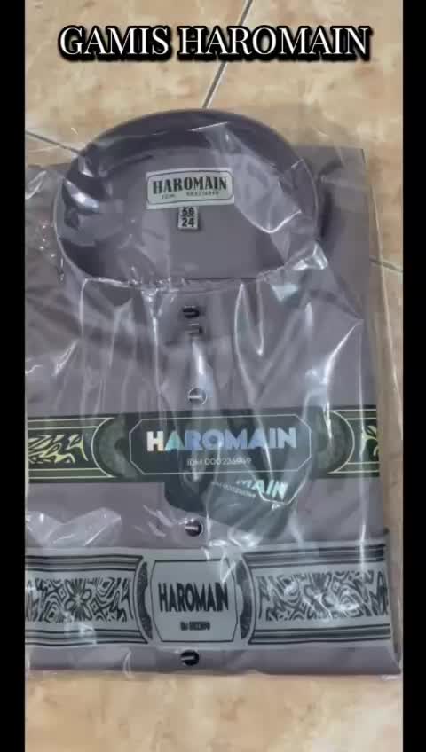 free prafum-GAMIS PRIA HAROMAIN ALHARAMAIN ORIGINAL PREMIUM, JUBAH SLIMFIT Polyester Dewasa