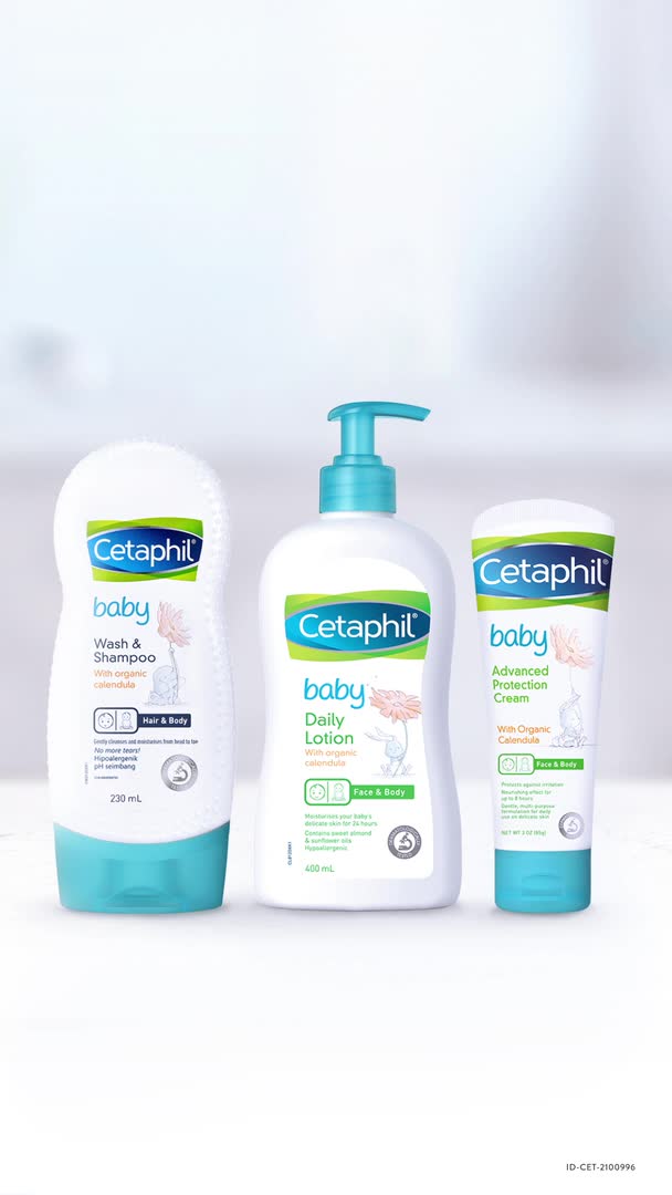 Cetaphil Baby Gentle Wash & Shampoo 400ml dengan Glycerin dan Panthenol Sabun Mandi dan Shampo untuk Perawatan Kulit Bayi