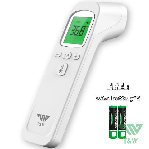 T&W Termometer Suhu Tubuh Digital Inframerah Non Kontak Thermometer