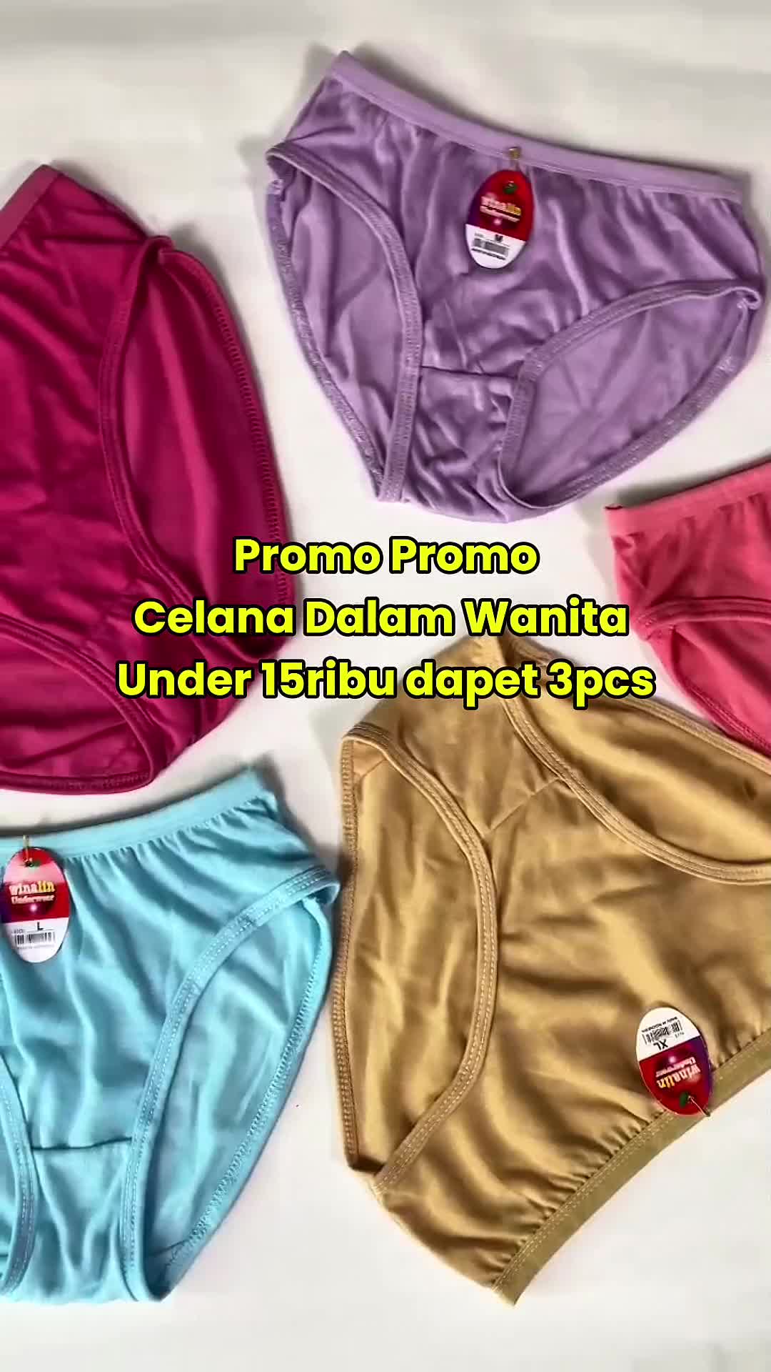 Celana Dalam CD 3pcs GROSIR lembut nyaman ukuran celana dalam Wanita Polos Halus Size M-L-XL-XXL-XXXL Motif Polos Celana Dalam Wanita Premium celana  dalawa  cewek