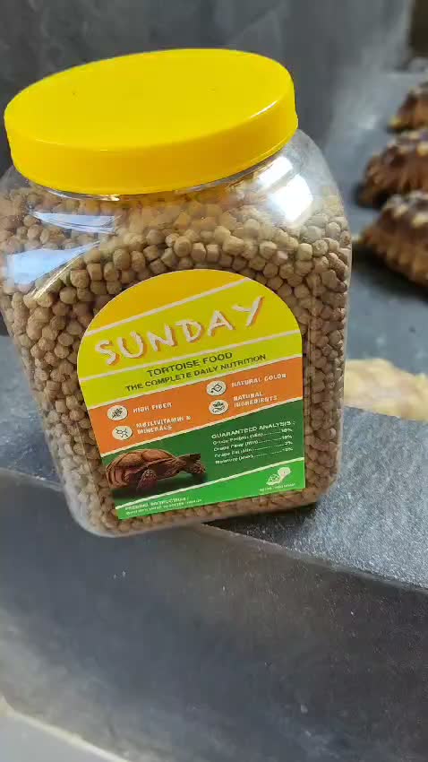1 KG SUNDAY TORTOISE FOOD 1KG PELET KURA DARAT MAKANAN KURA SULCATA