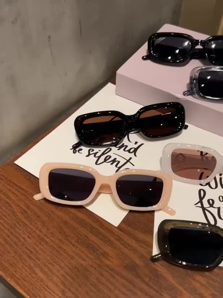 PL-H054 Kacamata Hitam Wanita Persegi Panjang Eyewear Sunglasses Fashion
