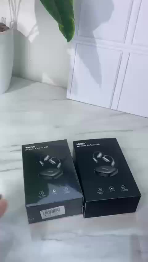 Mendukung 135 headset terjemahan bahasa MINISO X28 AI Smart Translation Headset True Wireless Bluetooth V5.4 TWS OWS Earphone Sports Earbuds Open Ear Headphone Olahraga Bass
