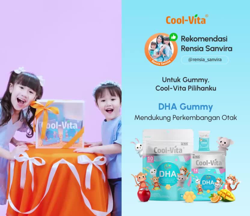 Coolvita DHA Gummy  Suplemen Kesehatan Otak dan mata