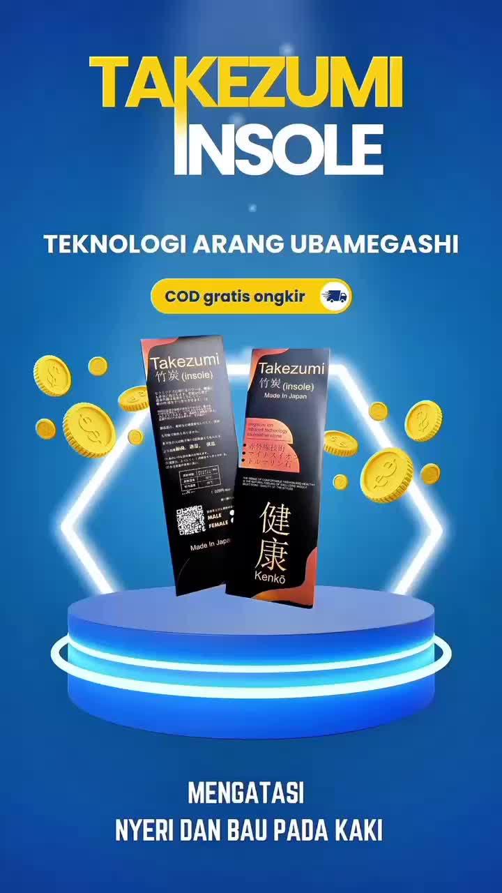 Takezumi Insole Sepatu Kesehatan dengan Teknologi Infrared dan Arang Binchotan dari Jepang