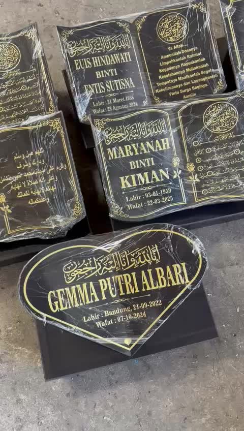BATU NISAN LEMPENGAN 30x20 BERKUALITAS TERMURAH GARANSI PECAH