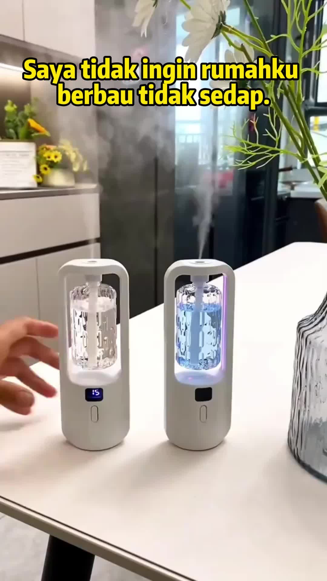 Diffuser Aroma/Humidifier /Terapi Essential oil Pelembab/Otomatis Dinding Aromaterapi Mini Humidifier Diffuser Aromaterapi Pewangi Ruangan 5 Mode Spray Pengharum/Diffuser Humidifier putih/aromatherapy oil diffuser