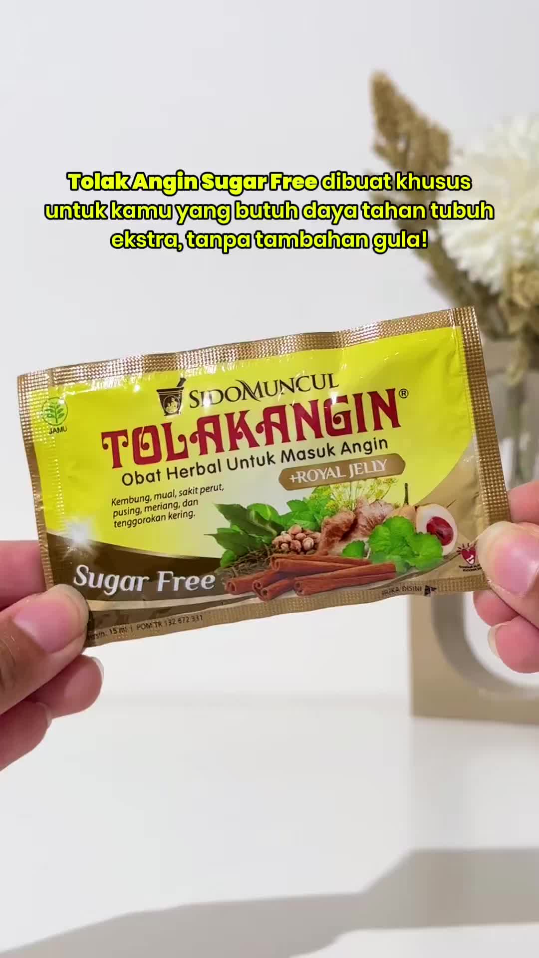Tolak Angin Cair Herbal Sugar Free 1 Box Isi 5 Sachet - Tolak Angin Bebas Gula untuk Masuk Angin
