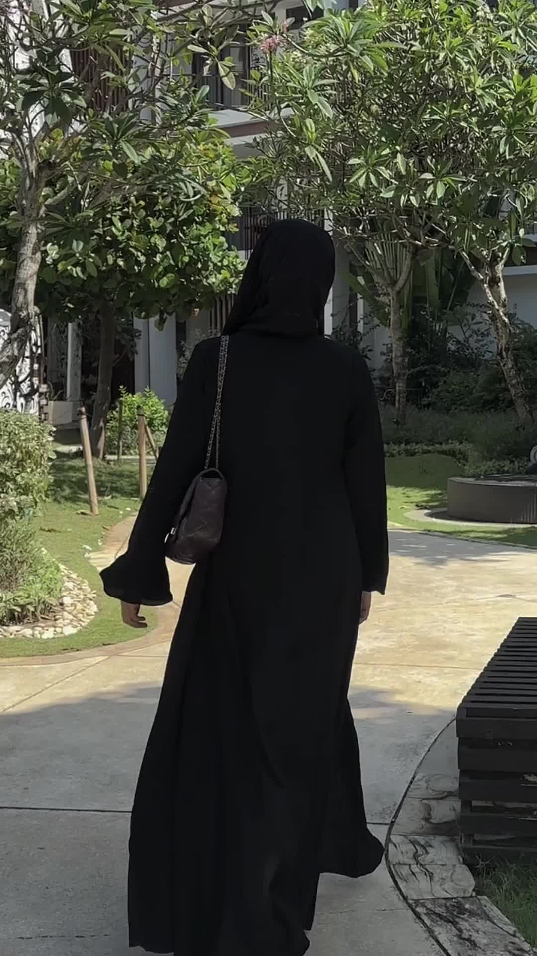 [NEW 7.7 | COD] ARINA BLACK OUTER ABAYA SET UMROH