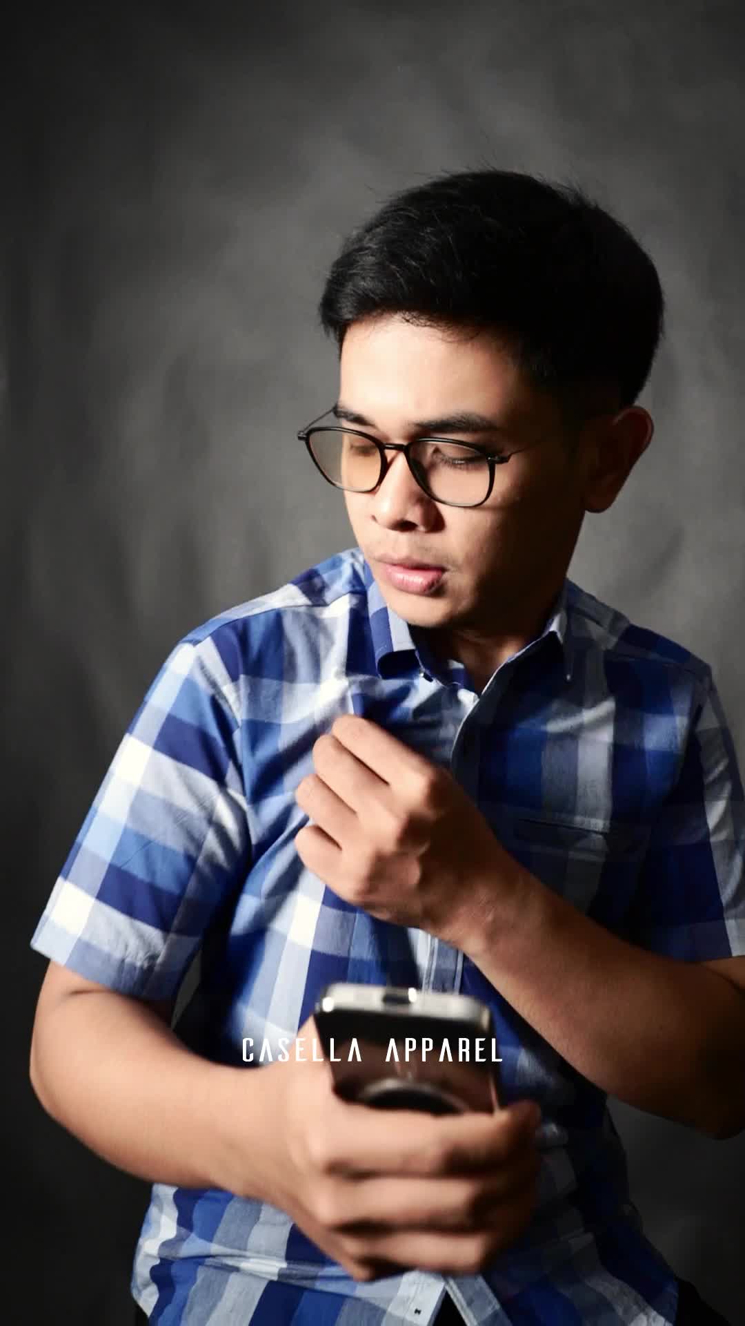 Casella Kemeja Chicago Pria Lengan Pendek Exclusive Motif Kotak Baju Casual