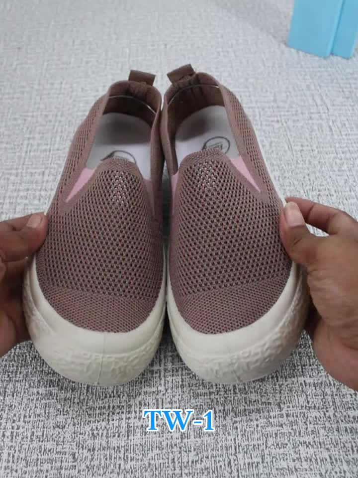 Cipelashop TW-1 Sepatu Wanita Slip on Motif Woman Shoes Import Flat Comfort and Ballerina Karet Merah