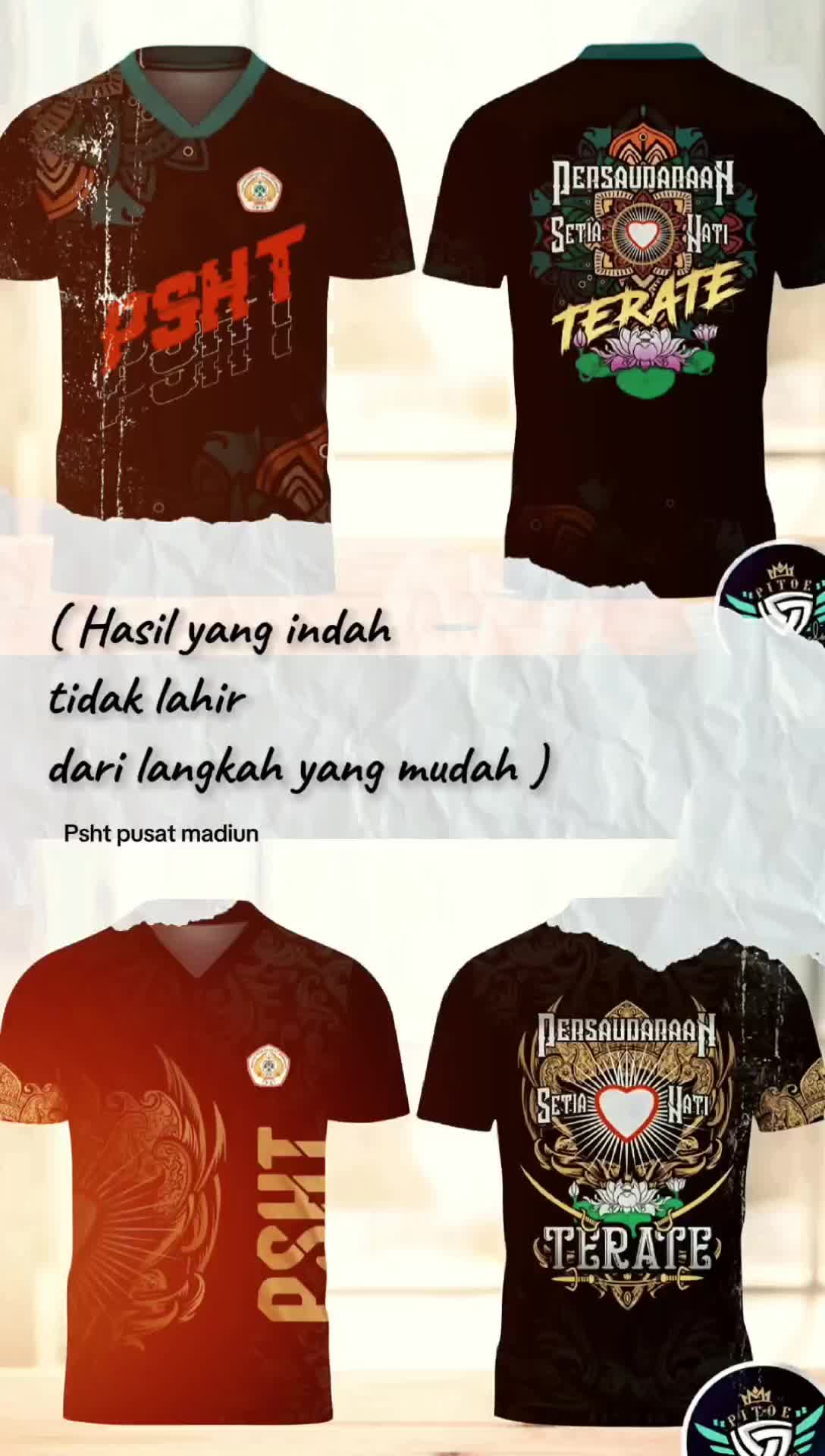 JERSEY PSHT TERATE 2025 terlaris Pakaian Sport Baju regular Pria  Wanita, adem lembut, tidak mudah luntur, keren buat santai timnas