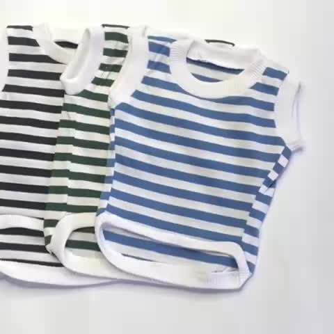 Baju Kucing Mayo Series Garis Bahan Katun