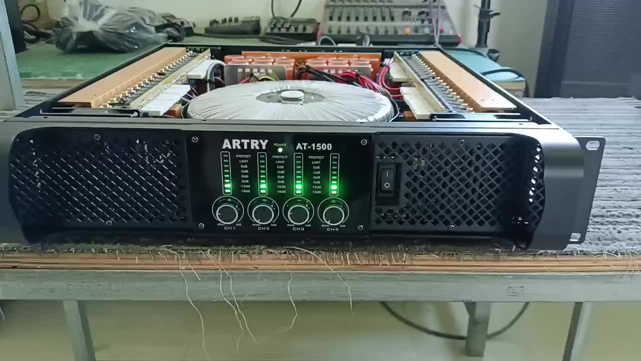 ARTRY AT1500 Professional amplifier, FOUR channels, 2000W high-power 4-8 ohms, audio amplifier power  amplifier