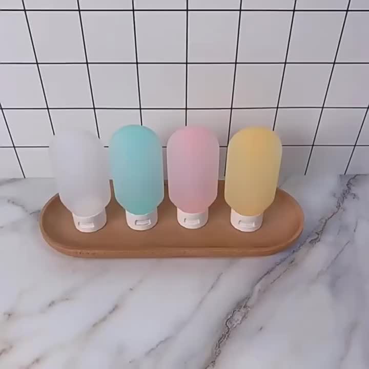 Botol Sabun Lotion Macaron Mini Travelling Isi 60 ML Botol Refill Plastik Fliptop Tempat Isi Ulang