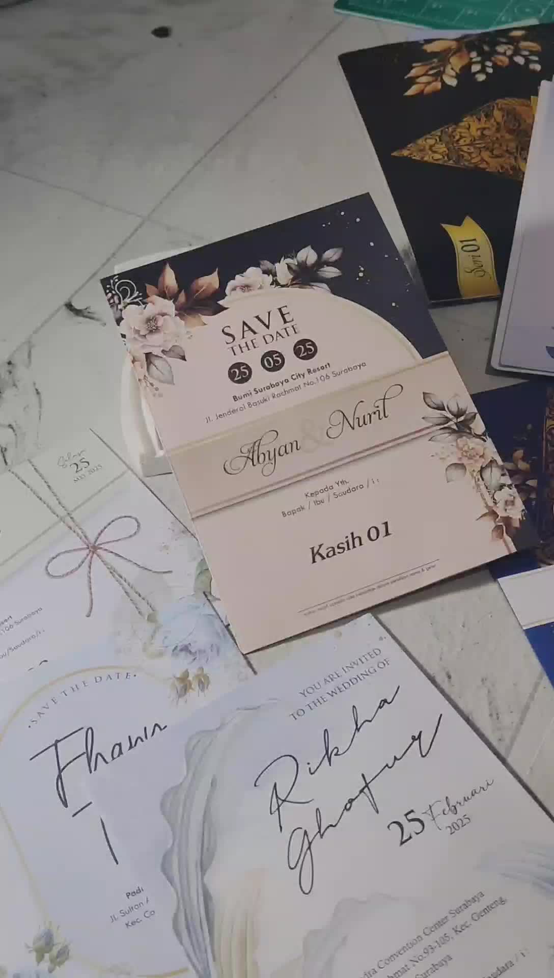 [PRE ORDER] (50) Undangan Pernikahan - Terbaru 2024 - Aesthetic Simple  KASIH