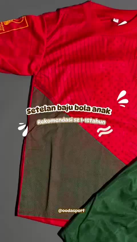 SETELAN BAJU BOLA ANAK TERBARU 2024/2025 USIA 1-15 TAHUN Outdoor