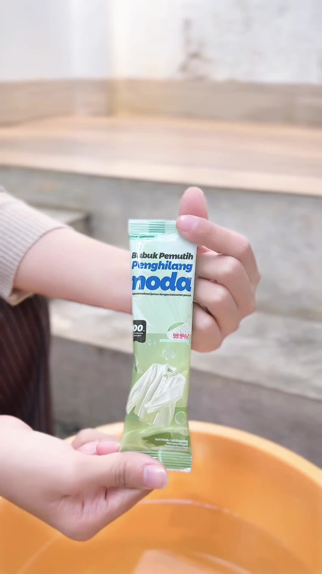 【ZHONGSANQING】Garam Ledakan, Serbuk Gelembung, Pembersih Gelembung, Pembersih Seragam, Pembersih Cuci Rendam, efektif membunuh bakteri dan menghilangkan noda keringat/noda minyak/noda pena/noda kuning, membersihkan noda dengan kuattidak merusak tangan.