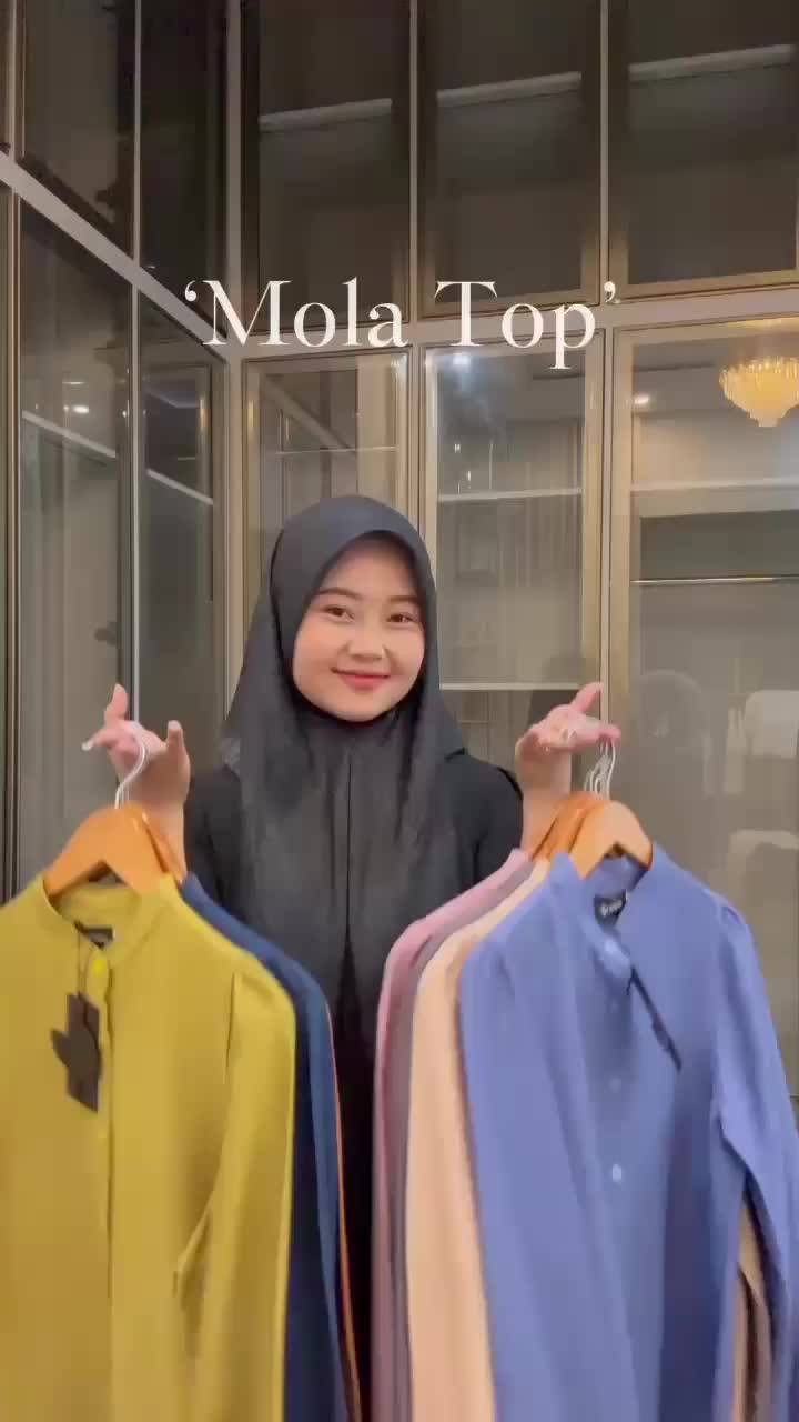 Kemeja Atasan Journey Top Molla - Tunik Tebaru Bahan - Linen Lux Adem, Wanita, Remaja, Katun, Muslim, Kancing, Panjang, Airflow