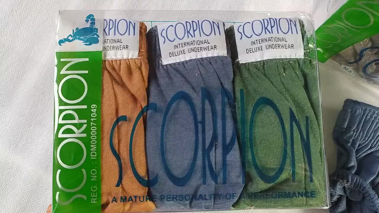 ( 1 BOX ISI 3 PCS ) Celana dalam pria SCORPION / Sempak cowok dewasa scorpion