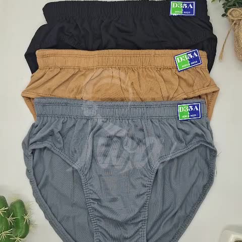 D35A 3pcs 6pcs Sempak Pria Dewasa Murah / Celana Dalam Pria Dewasa Bahan Katun