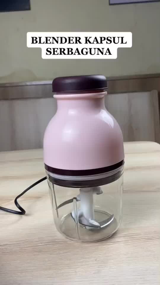 Blender portable daging Chopper choper penggiling daging Meat Blender Elektrik Stainless Steel Chopper Grinder Belender Capsule
