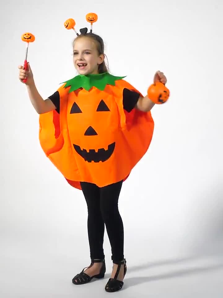 Kostum Labu Halloween Anak Dan Dewasa Cosplay Pumpkin Kostum Karnaval Halloween Costume Costum