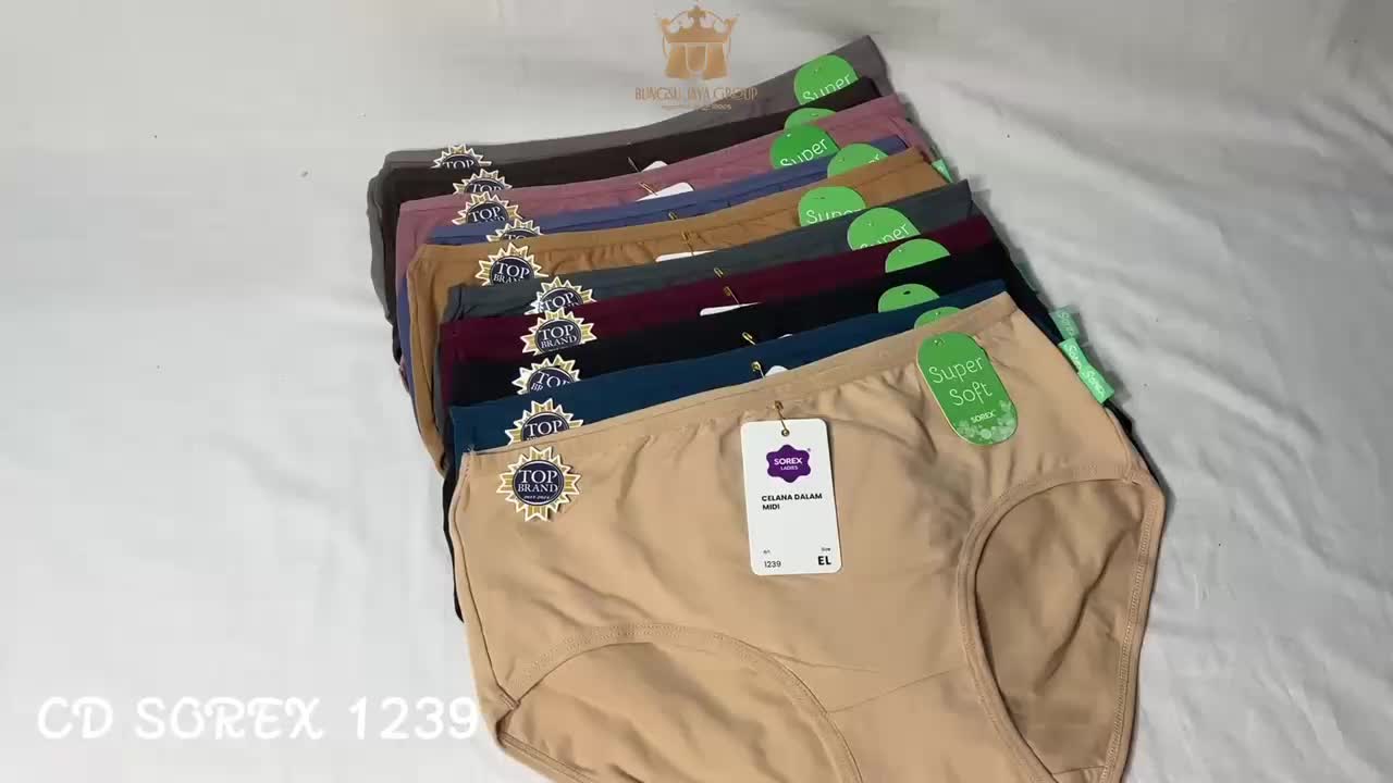 Sorex 1239 (3pcs, 6pcs, 12pcs) Celana Dalam Wanita 1239 Super Soft Safety Lembut Nyaman Korset Boxer