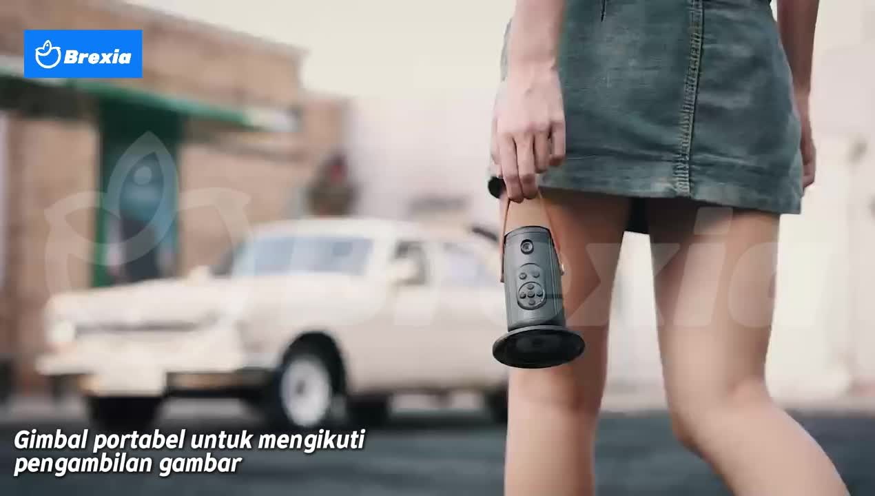 【 New 】Auto Face Tracking Gimbal AI Gimbal Pelacakan Wajah Otomatisdapat dilipat  2 lampu pengisi 3 warna(termasuk 6 roda gigi) Handphone Stabilizer 360° With 2 Lampu Led