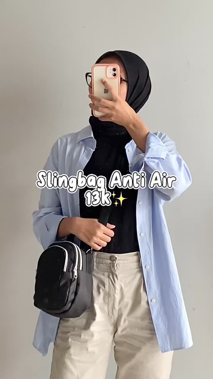 AMELIA TAS SELEMPANG WANITA MINI 3 SLETING - Slingbag Antiair  Korea Fahion