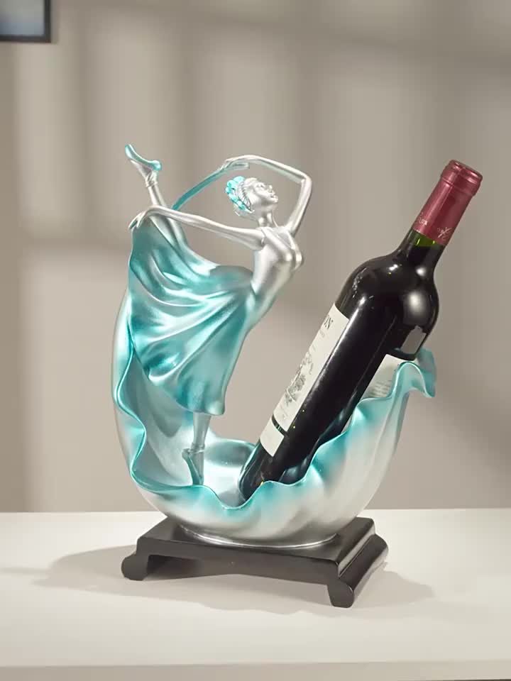 Eyre Penari kreatif rak anggur merah kabinet TV lemari TV ornamen bermutu tinggi ornamen rak anggur dekoratif nampan ornamen ornamen