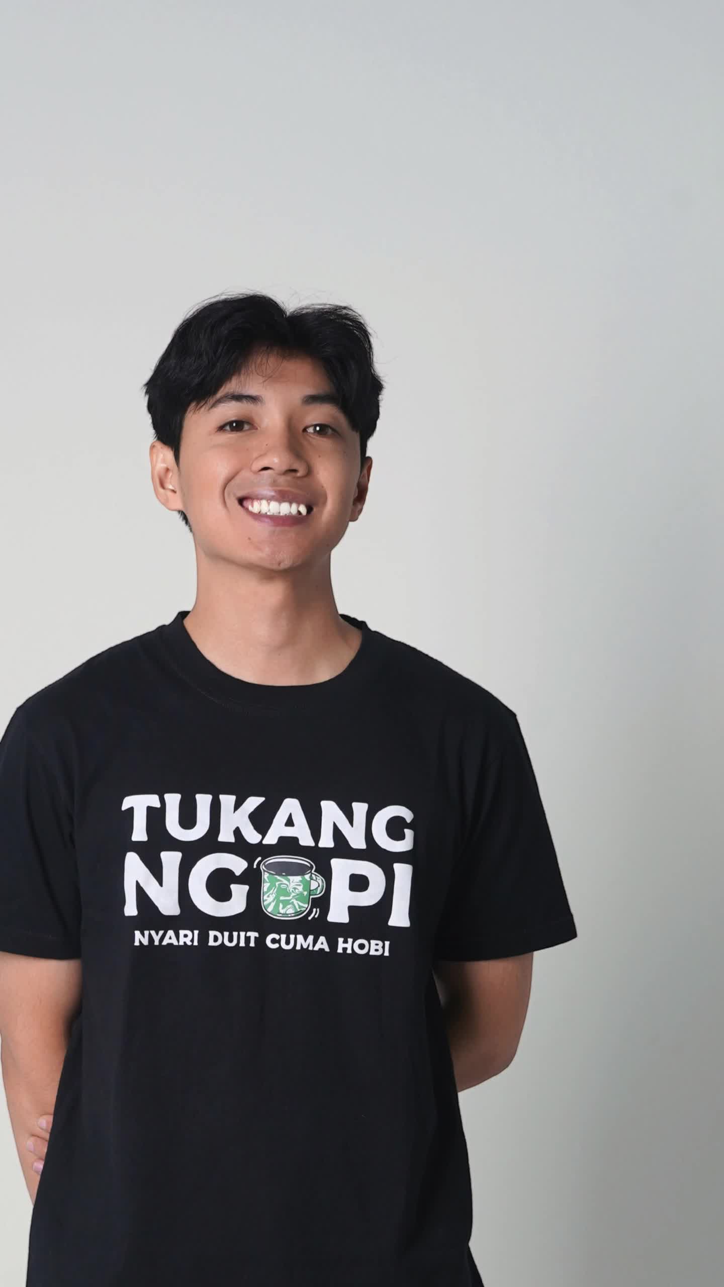 ALOOMNI Kaos Tukang Ngopi T-shirt Cotton Combed 24s