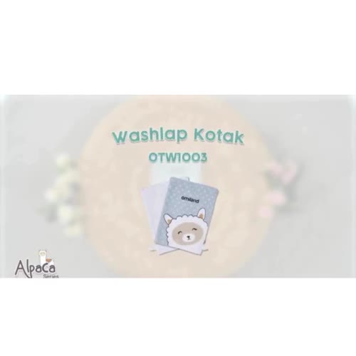 Omiland Waslap Kotak Bayi Isi 3 Alpaca Series - OTW1003