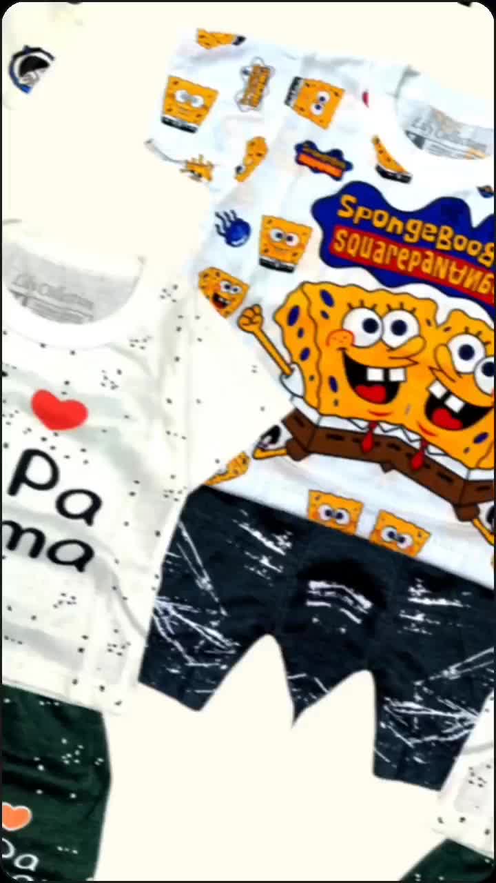 3 PCS Baju anak gambar lucu//setelan pakaian anak lengan pendek karakter kartun usia 0-2 tahun  Parsel Perempuan Merah