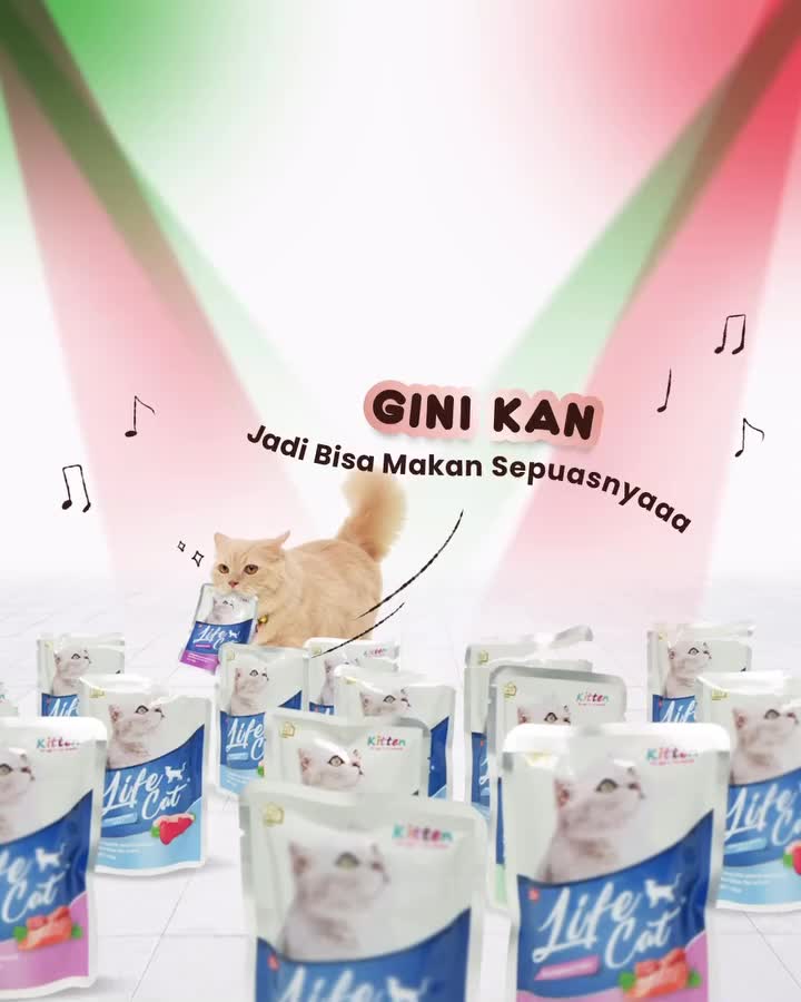 Makanan Kucing Basah Murah LIFE CAT Pouch 85 gr