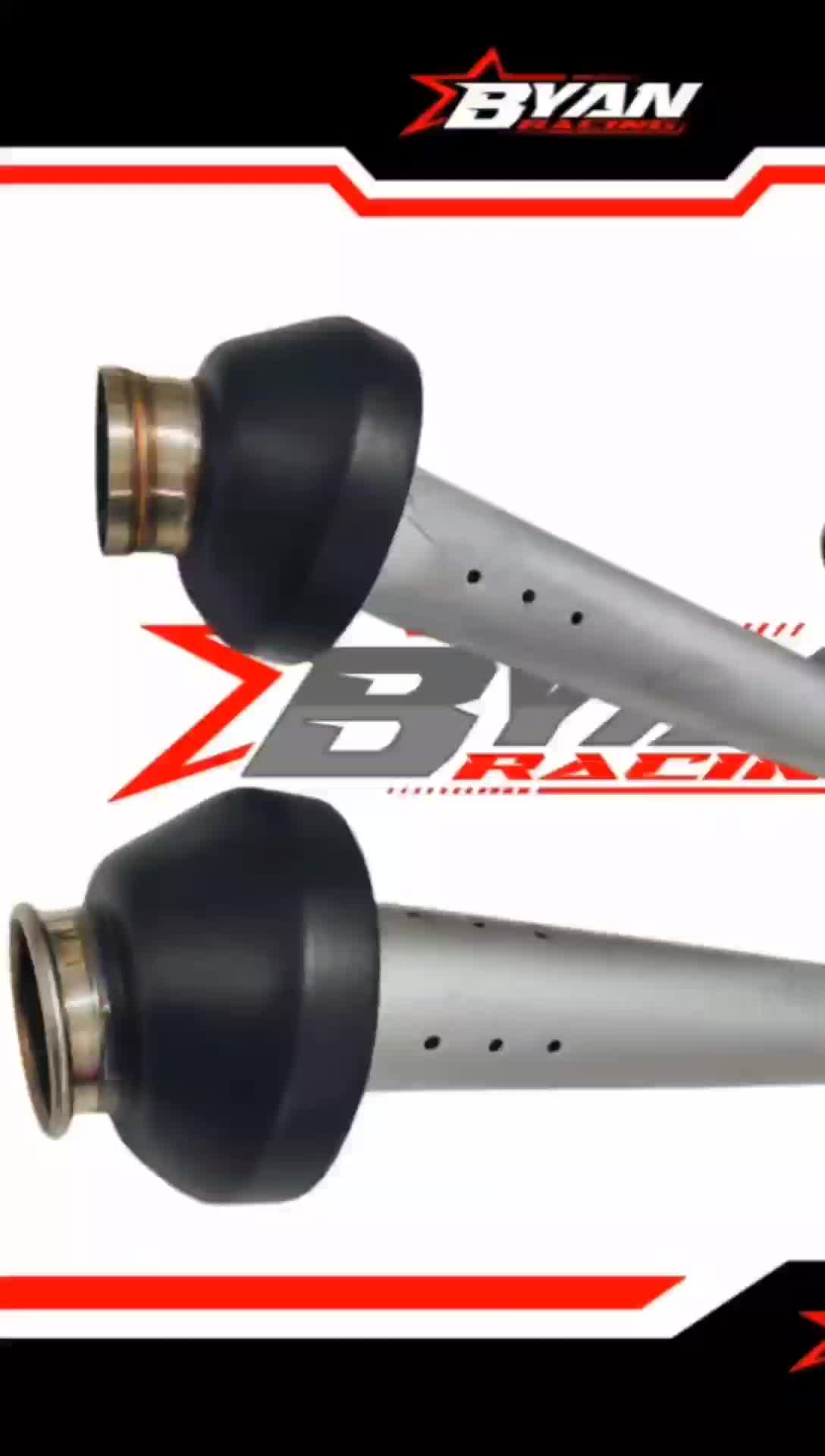 Knalpot Byan Racing Type Luster + Saringan Bor Boran 3x4 untuk Motor - Motorcycle Mesin Sporty