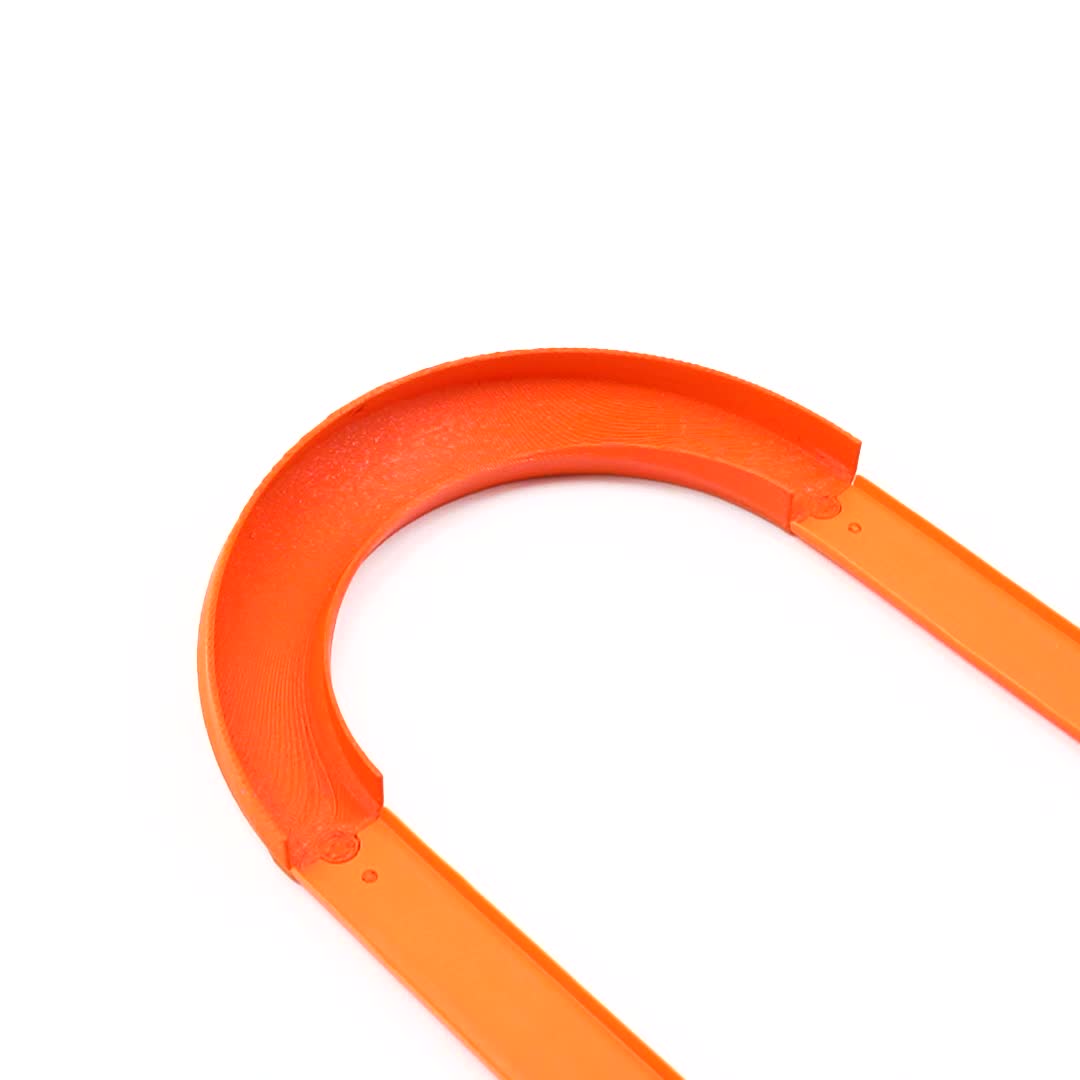 Track Mainan Hotwheels Belokan 180 derajat U Turn Custom Model 3D Printed
