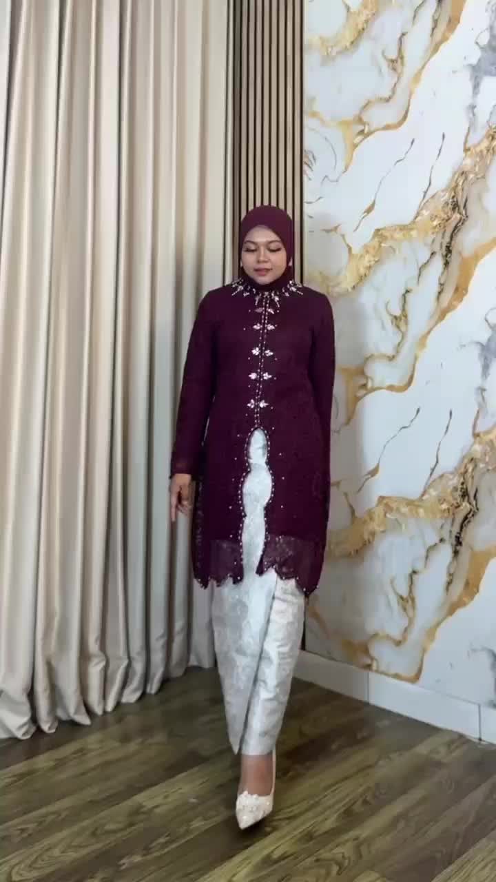 ￼set kebaya brukat payet Yura( khusus satu set free hijab ) kebaya modern/kebaya ibu besan/kebaya kondangan/kebaya miftahur rizqi kebaya termurah/kebaya LD 120/set kebaya songket selendang/kebaya full payet/kebaya busui friendly