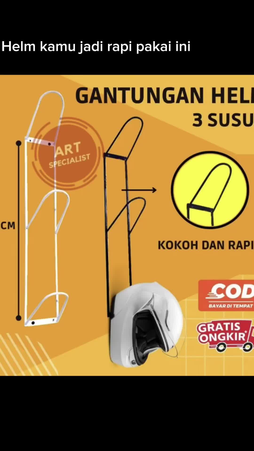 Rak helm susun 3 dan 5 susun Besi