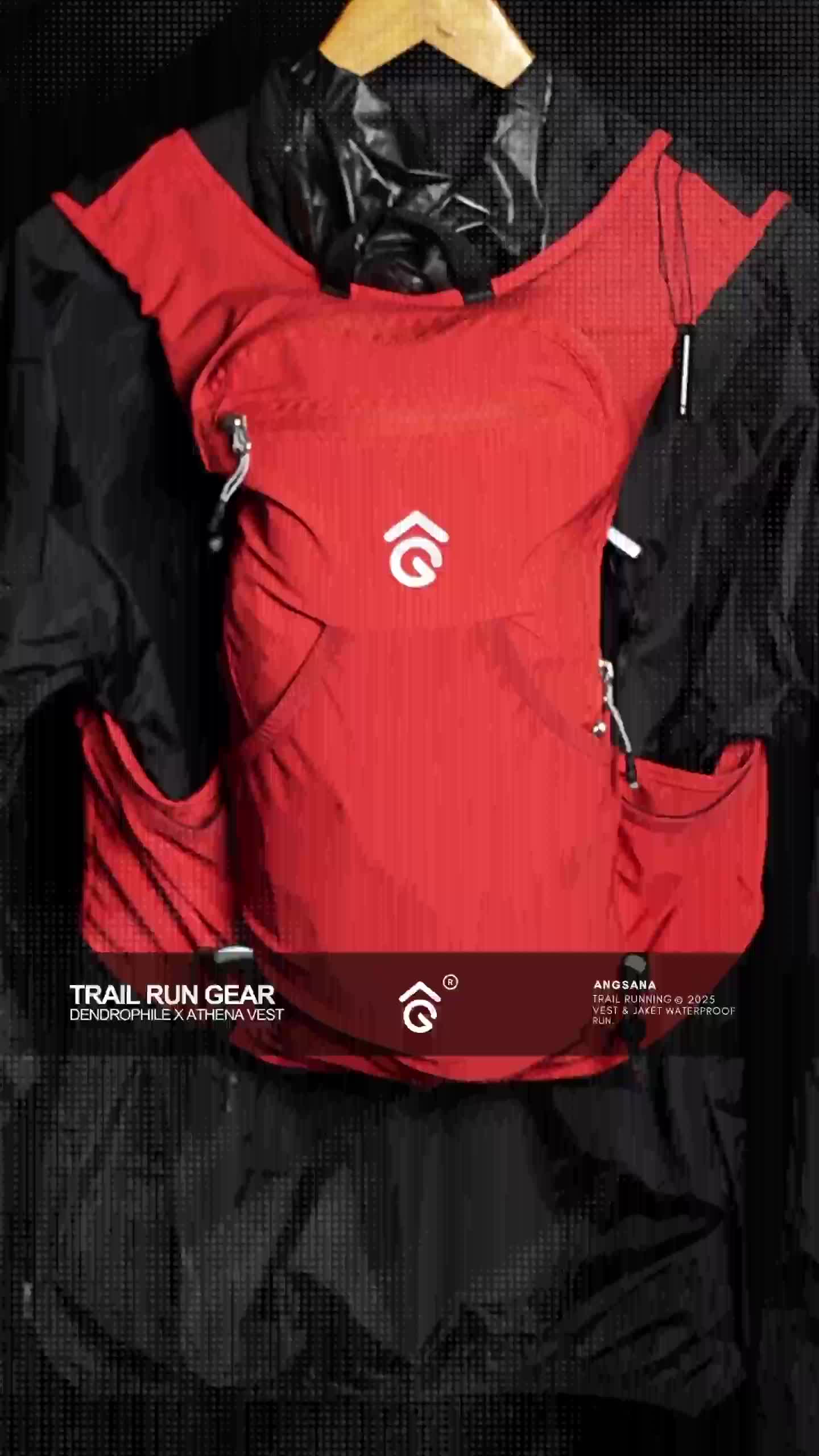 Vest Running Angsana seri Athena Ultra Ergonomis Outdoor Sport