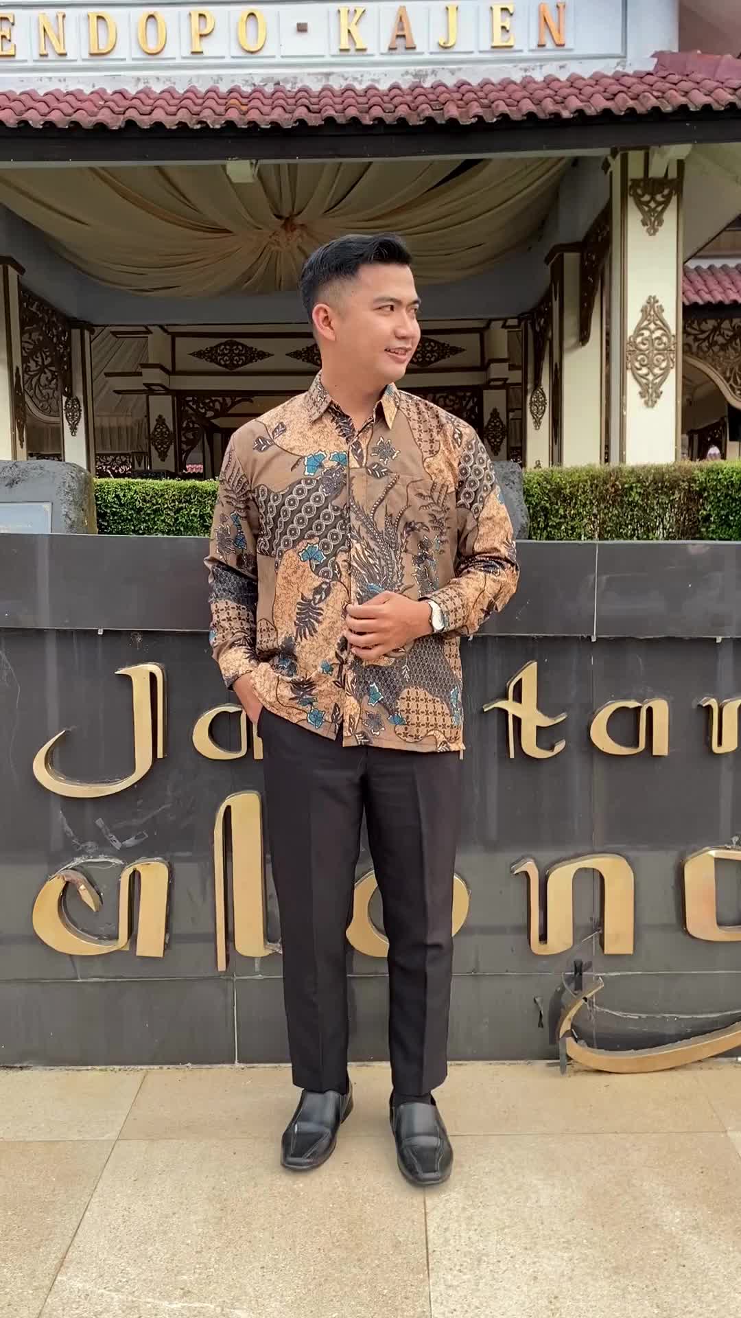 BATIK HARYONO Kemeja Pria Dewasa Lengan Panjang Seragam Hajatan Jumbo Big Size 3L 4L 5L 6L