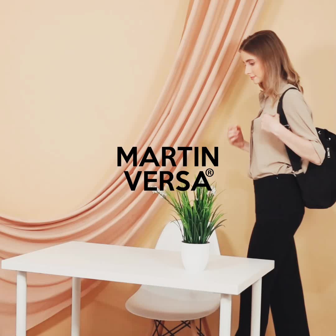 Marti Versa TR5 Tas Ransel Backpack Wanita Kanvas sekolah slingbag sling bag cewek Hitam