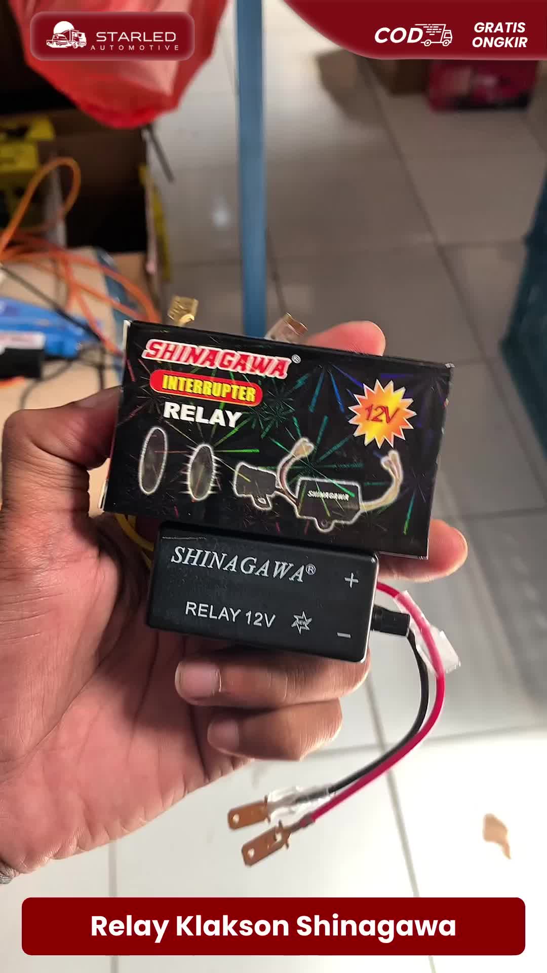 RELAY KLAKSON PUTUS PUTUS SHINAGAWA ORIGINAL / MODUL KLAKSON PUTUS PUTUS SHINAGAWA 12 VOLT UNIVERSAL UNTUK MOTOR DAN MOBIL Car